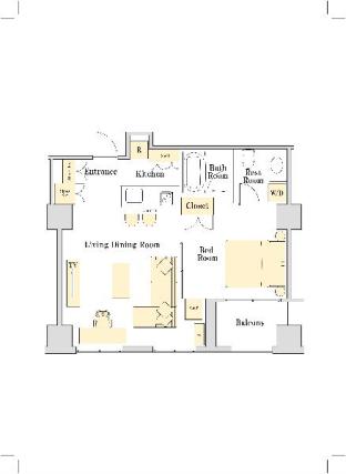 ［青山/表参道］アパートメント（50m²）｜ 1ベッドルーム／1バスルーム