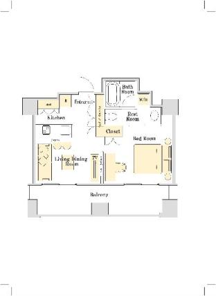 ［Aoyama and Omotesando］アパートメント（41m²）｜ 1ベッドルーム／1バスルーム