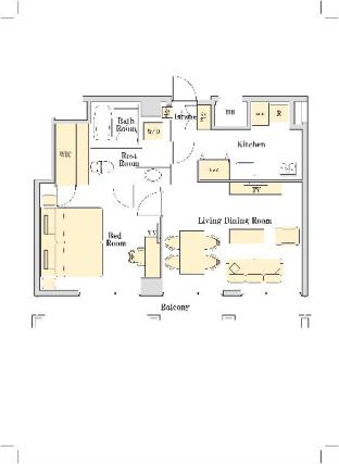 ［新宿］アパートメント（60m²）｜ 1ベッドルーム／1バスルーム