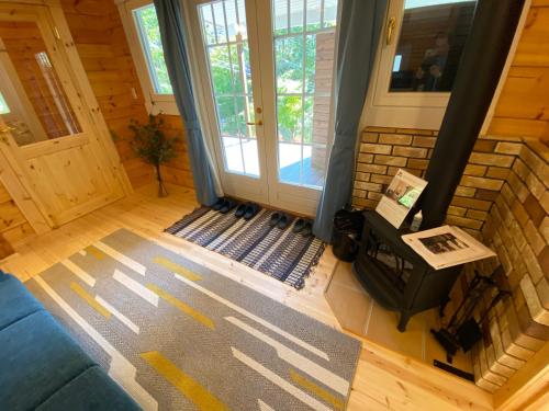 テラス 露天風呂付 新築フィンランドHonkaログハウス 貸別荘 バーベキュー機材持込みok