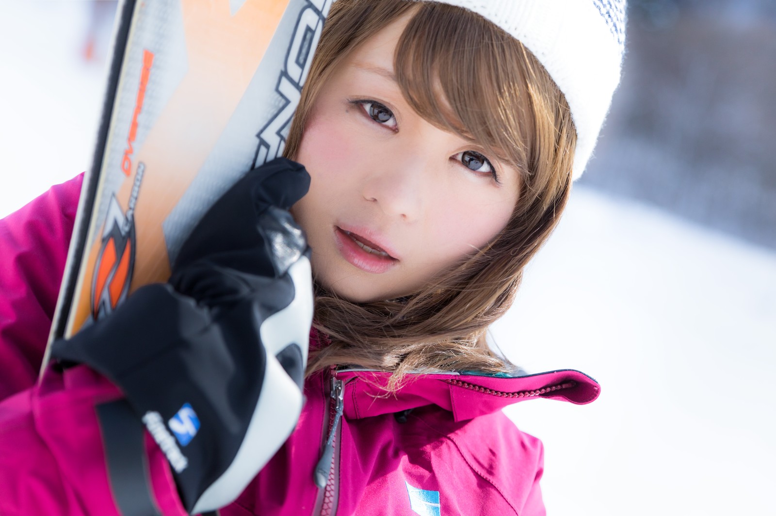 スキー美女