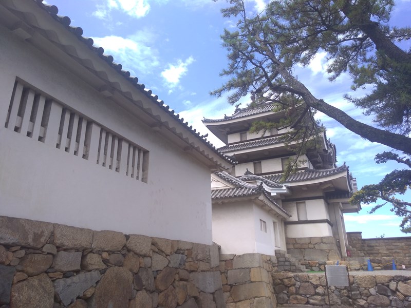 高松城 (讃岐国)月見櫓、水手御門の裏面 高松城 (讃岐国)月見櫓、水手御門の裏面