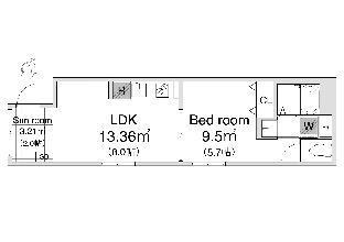 ［羽田国際空港］アパートメント（32m²）｜ 1ベッドルーム／1バスルーム