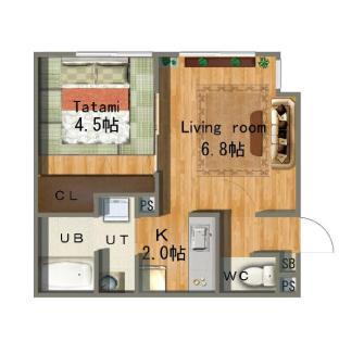 ［札幌］アパートメント（35m²）｜ 1ベッドルーム／1バスルーム